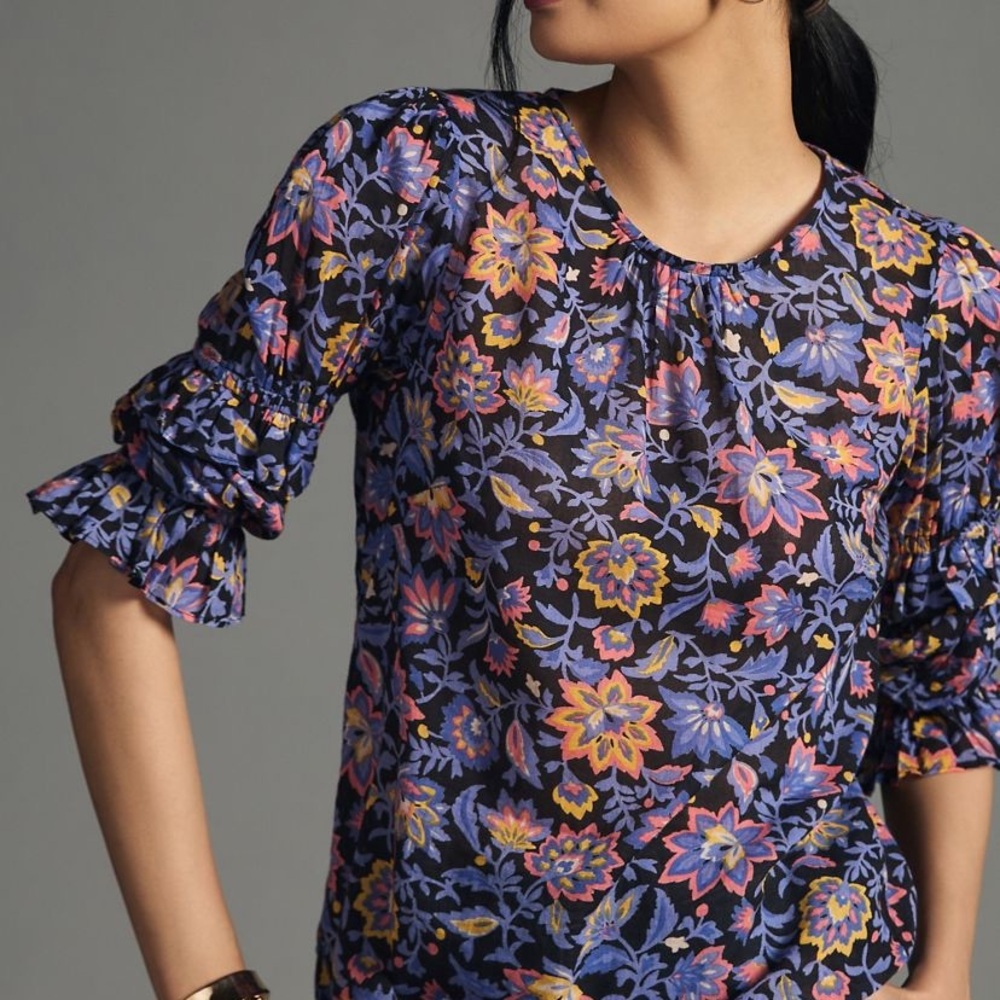 Banjanan Multicolor Floral Blouse